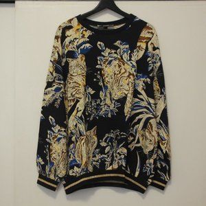 Stella McCartney Blue Tiger Sweater Size 44 (Italian, Women)